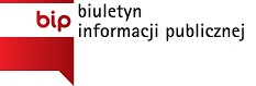 Ikonografika strony głównej Biuletynu informacji publicznej z napisem BIP na tle flagi Polski